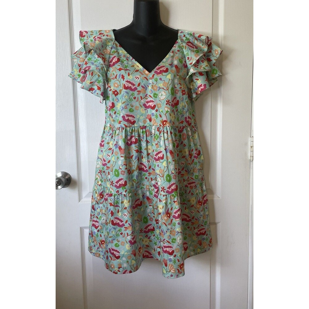 Crosby By Mollie Burch Shirt Dress Island Floral Size Small